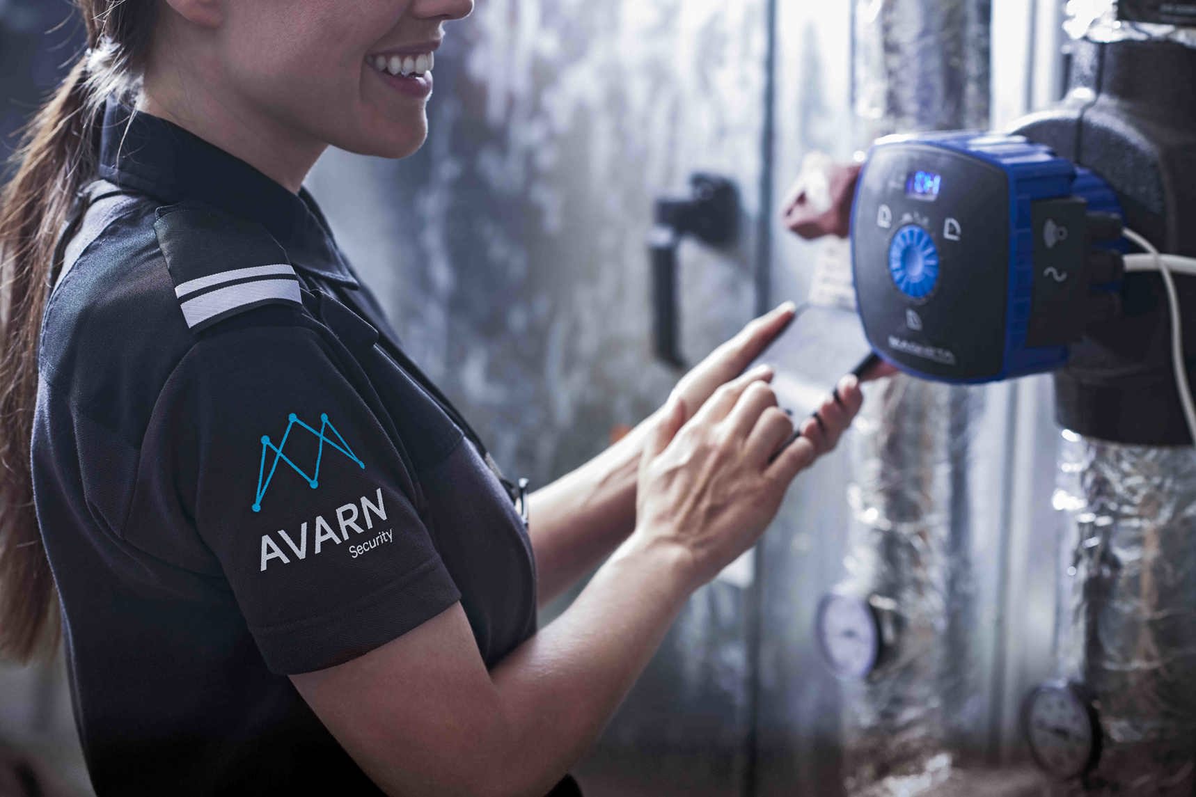 Avarn security vekkter som sikrer et senter